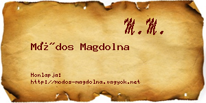 Módos Magdolna névjegykártya