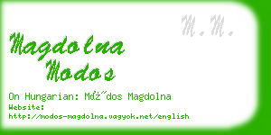 magdolna modos business card